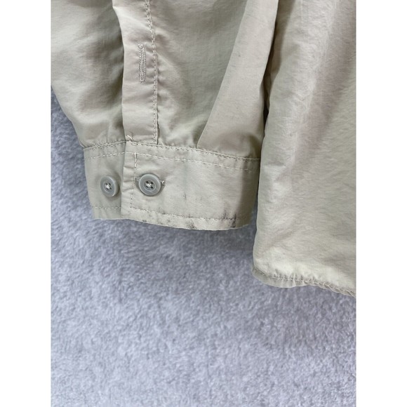 Naviskin Men's Button Down Shirt Long Sleeve Size XXL Beige Nylon Outdoor - Picture 6 of 10